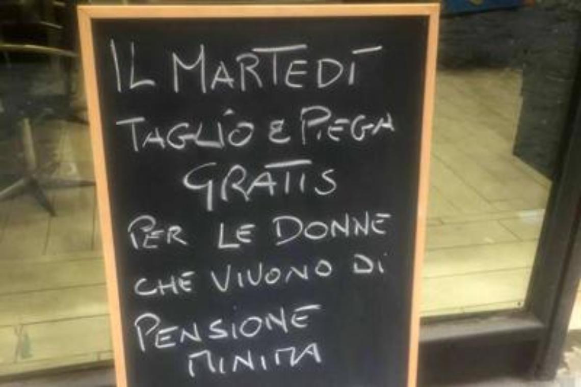 «Taglio e piega gratis per le pensionate al minimo»