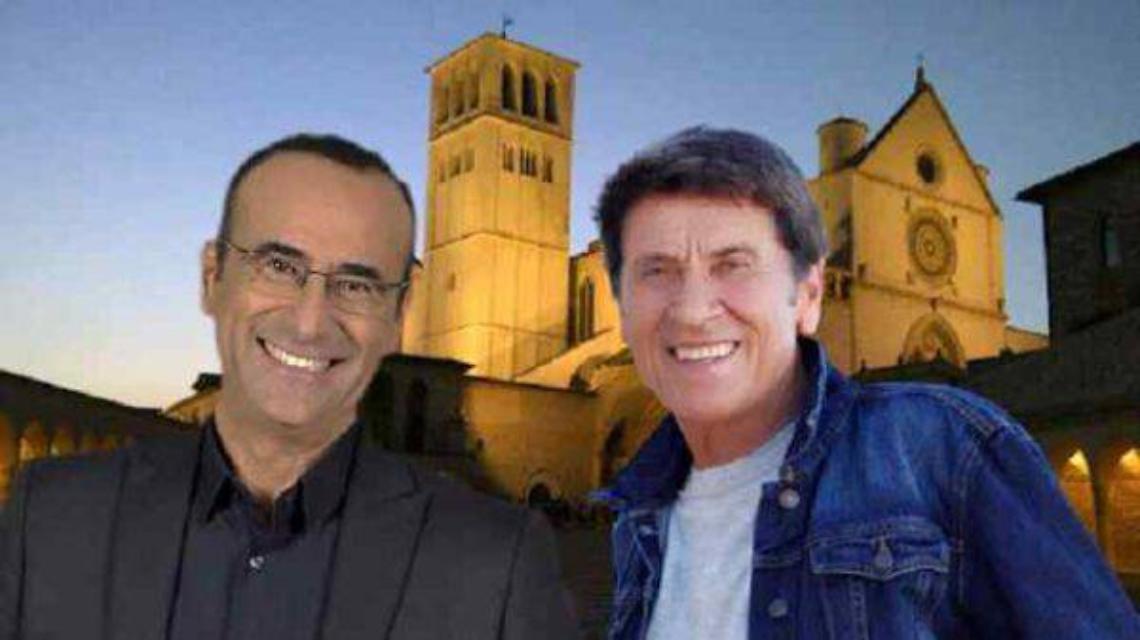 “Con il cuore, nel nome di Francesco”, Gianni Morandi e Carlo Conti da Assisi su Raiuno