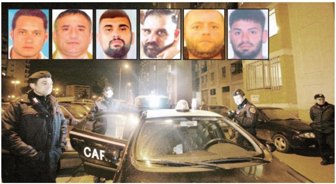 Spallata al clan Abbinante, 14 arresti: ma sette boss sono in fuga
