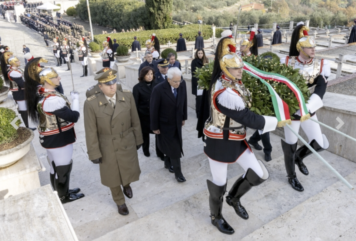 Mattarella a Mignano Monte Lungo rende onore ai caduti