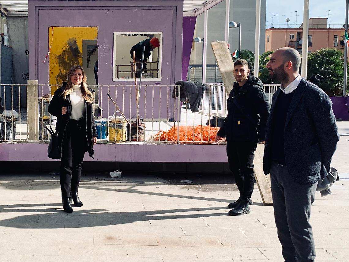 Iniziati i lavori al campetto di Via dell'Erba