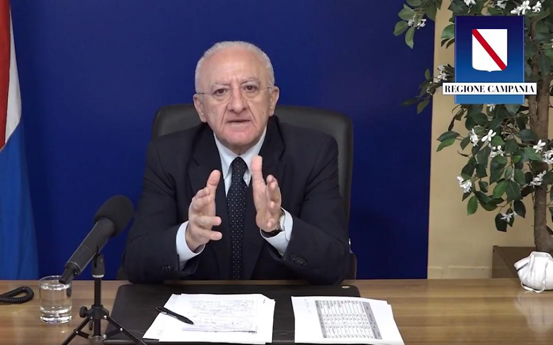 De Luca: fondi Pnrr per ridurre divario Nord-Sud