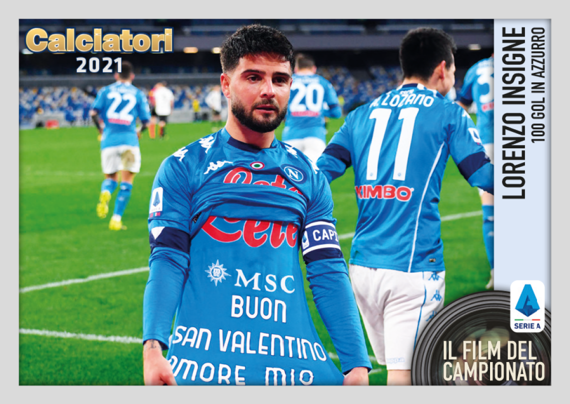 Calcio, Panini: figurina extra per Lorenzo Insigne e i suoi 100 gol in azzurro