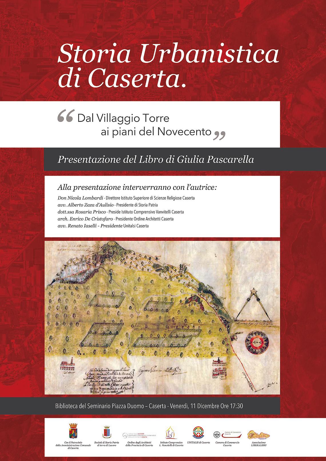 Storia Urbanistica di Caserta, si presenta domani il libro di Giulia Pascarella