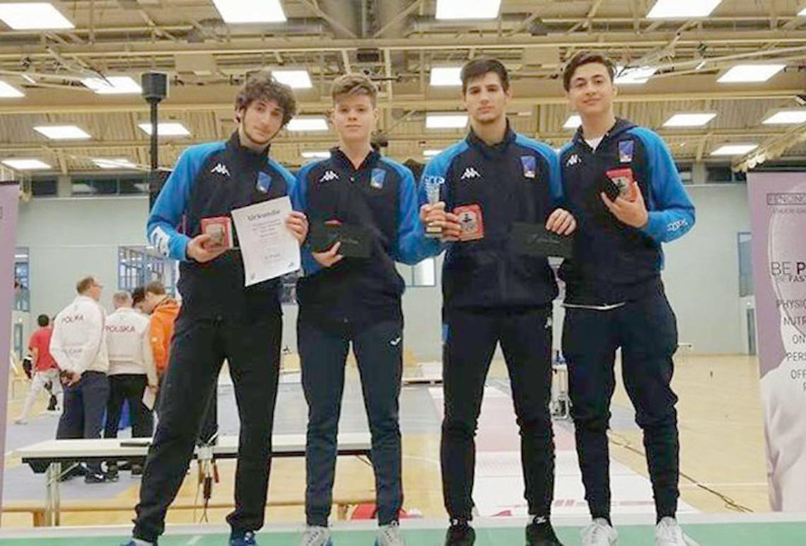 Scherma, Circuito Europeo Cadetti: Fabrizio Cuomo bronzo a squadre