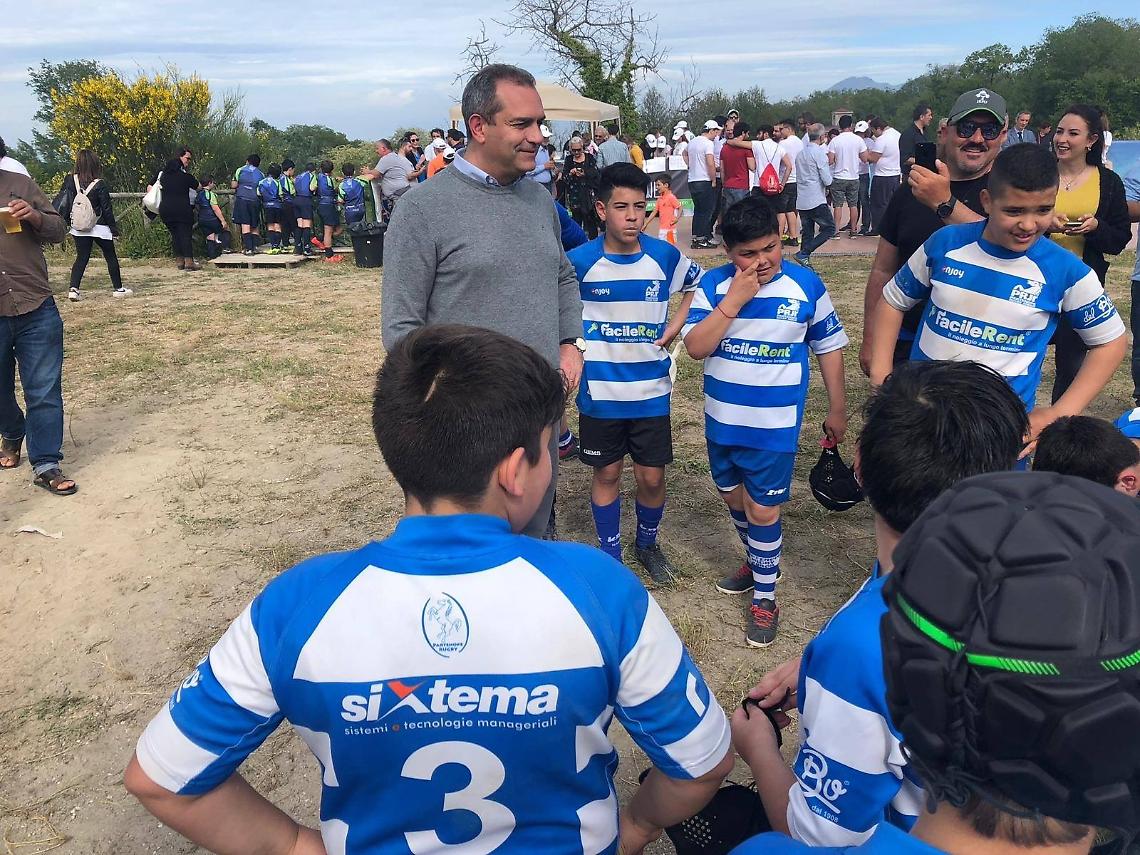 Via Comunale Guantai ad Orsolone, inaugurato il nuovo campo di rugby