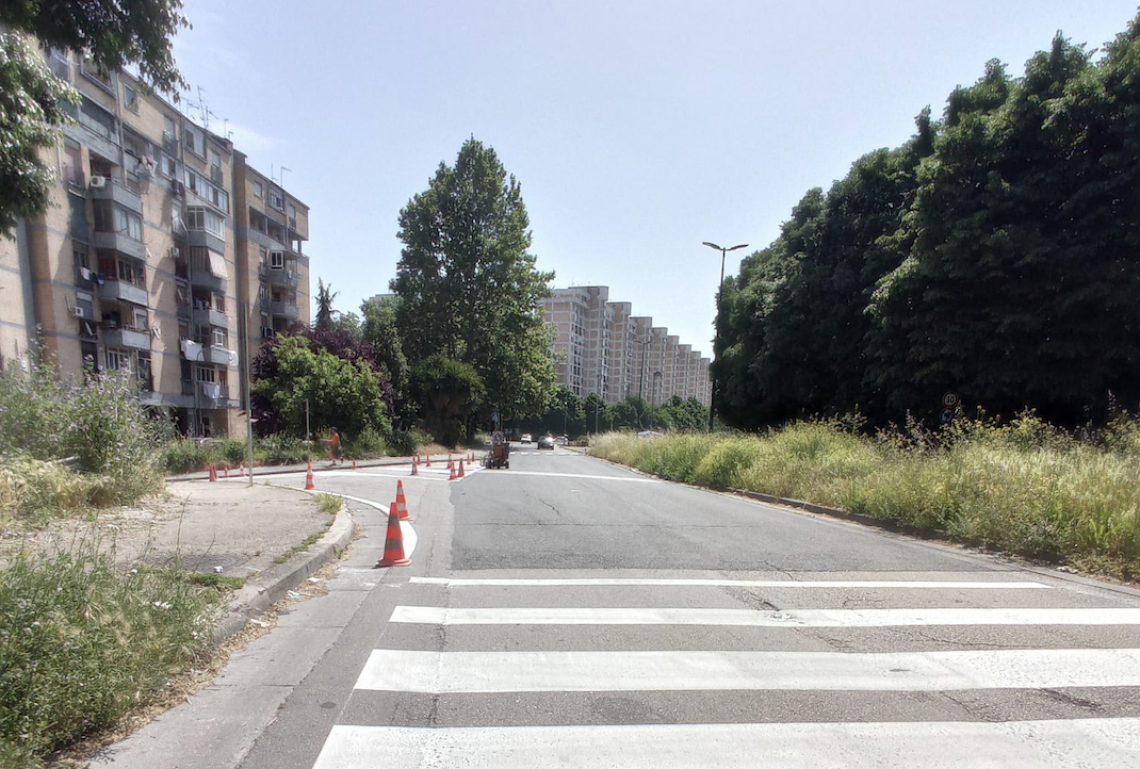 Scampia, iniziati i lavori di segnaletica orizzontale in Via Ghisleri