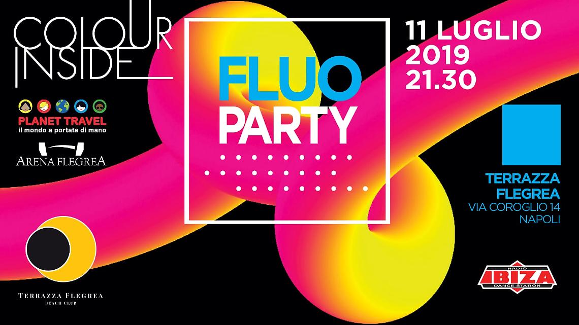 Il “Fluo Party” di “Colour Inside” alla Terrazza Flegrea