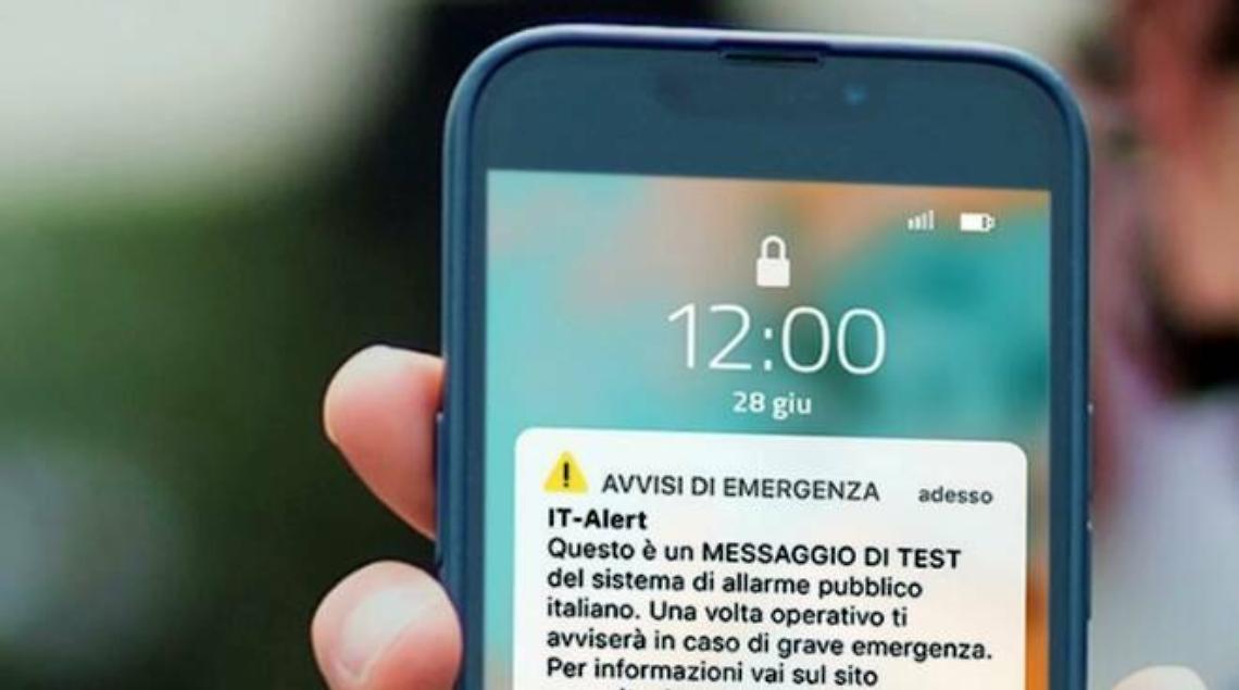 In Campania domani alle ore 12 il primo test IT-alert