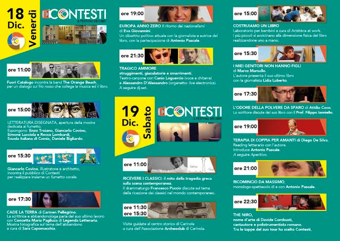 Carinola (Ce). Torna il festival dei libri 'Contesti'