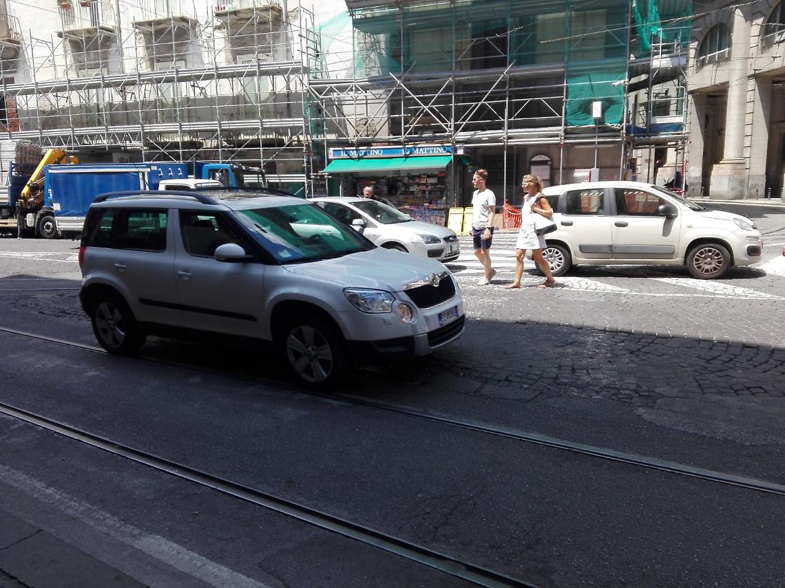 Chiaia e Vomero senza strisce pedonali