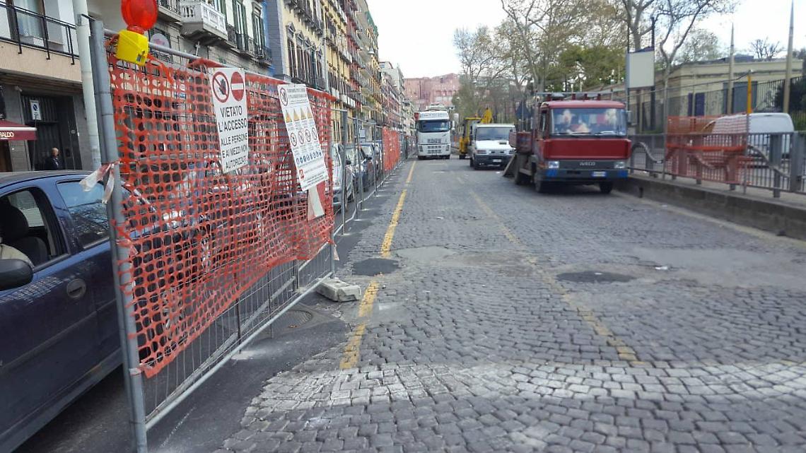 Lavori alla Riviera di Chiaia, lunedì parte la terza fase