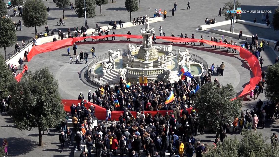 Ucraina: in centinaia in piazza a Napoli per la pace