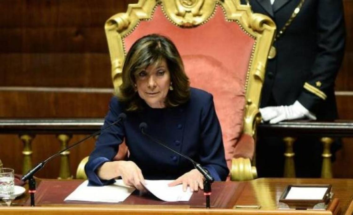 Casellati: «Sfiducia, se la capigruppo non trova unanimità, deciderà il Senato»