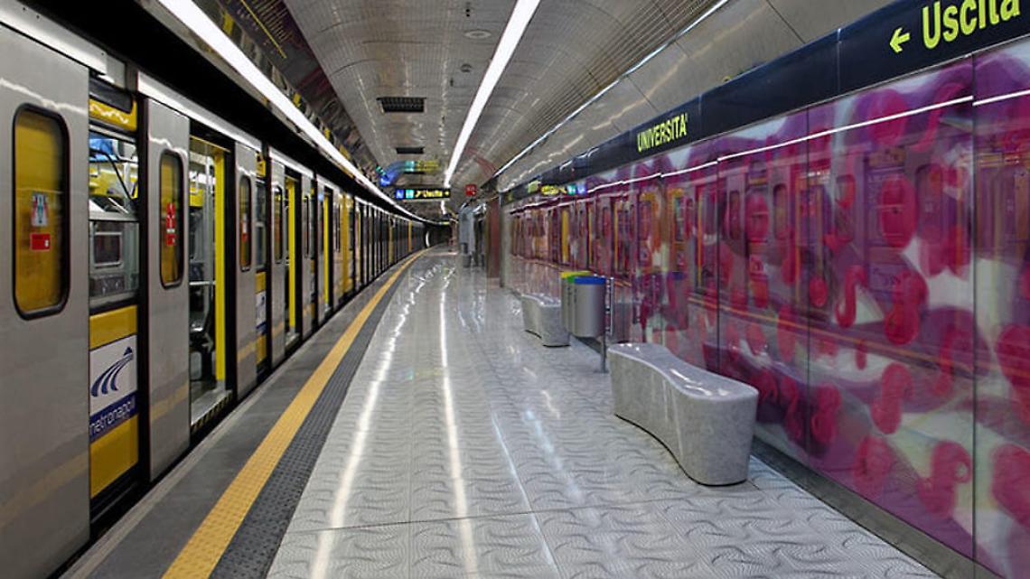 Metropolitana, riapre la stazione Università