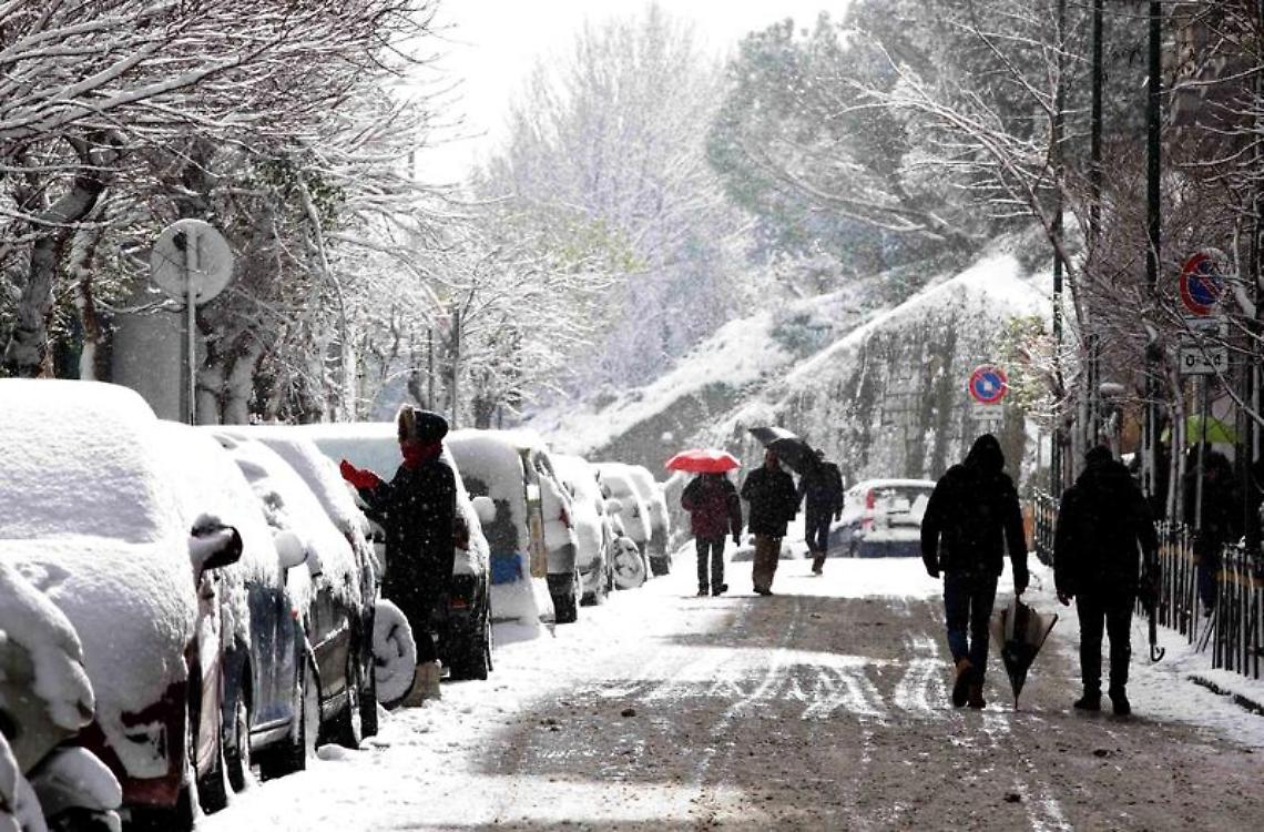 Maltempo in Campania, anche domani allerta neve e freddo