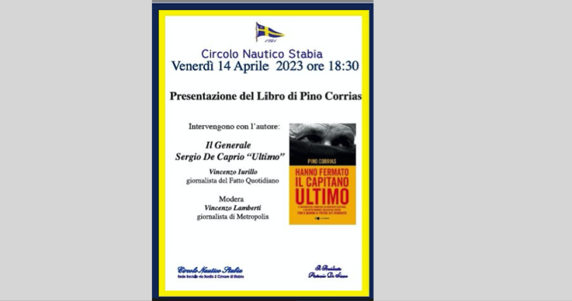 Castellammare, il "Capitano Ultimo" al Circolo Nautico Stabia