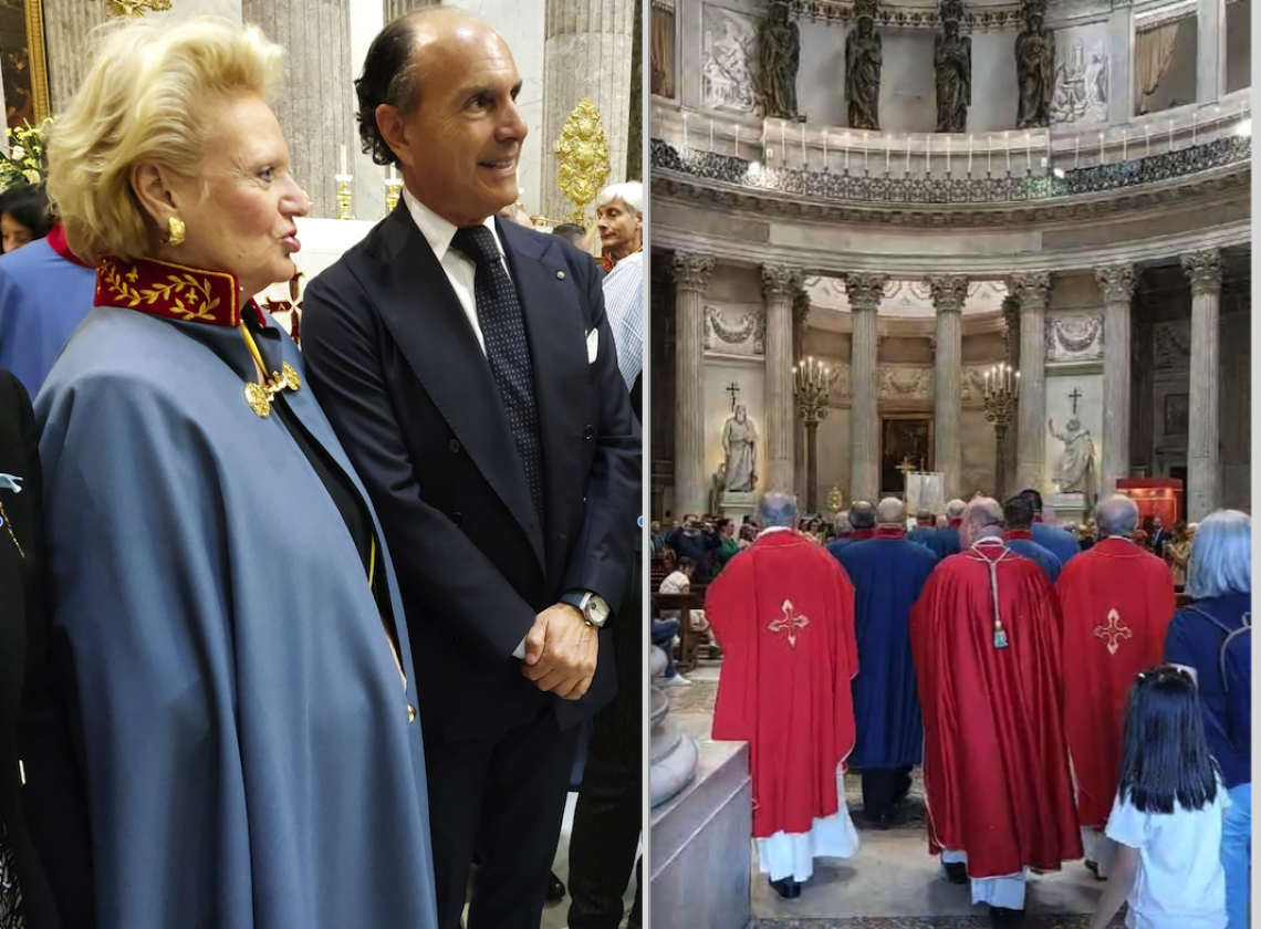 Beatrice di Borbone ordina 22 nuovi Cavalieri Costantiniani a Napoli