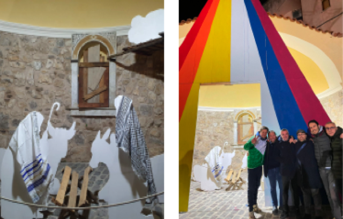 Kefiah e tallit, a Vico Equense Maria e Giuseppe si vestono con gli abiti del dialogo e della pace