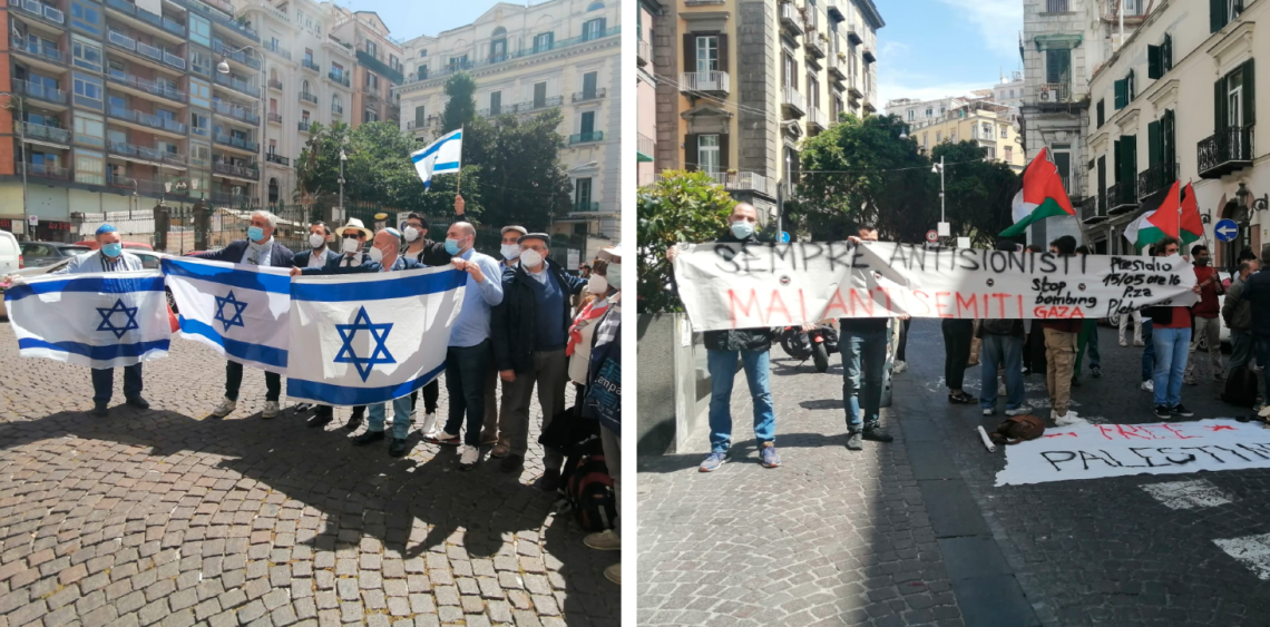Napoli: sit-in comunità ebraica, in piazza anche attivisti pro Palestina