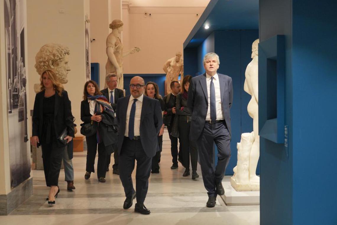 Sangiuliano: «Felice di vedere tanti giovani al Mann»
