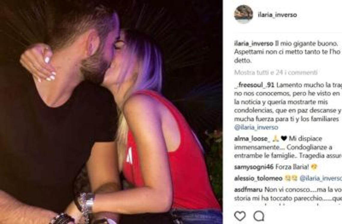 «Era il mio gigante buono», il dolore della fidanzata di Niccolò