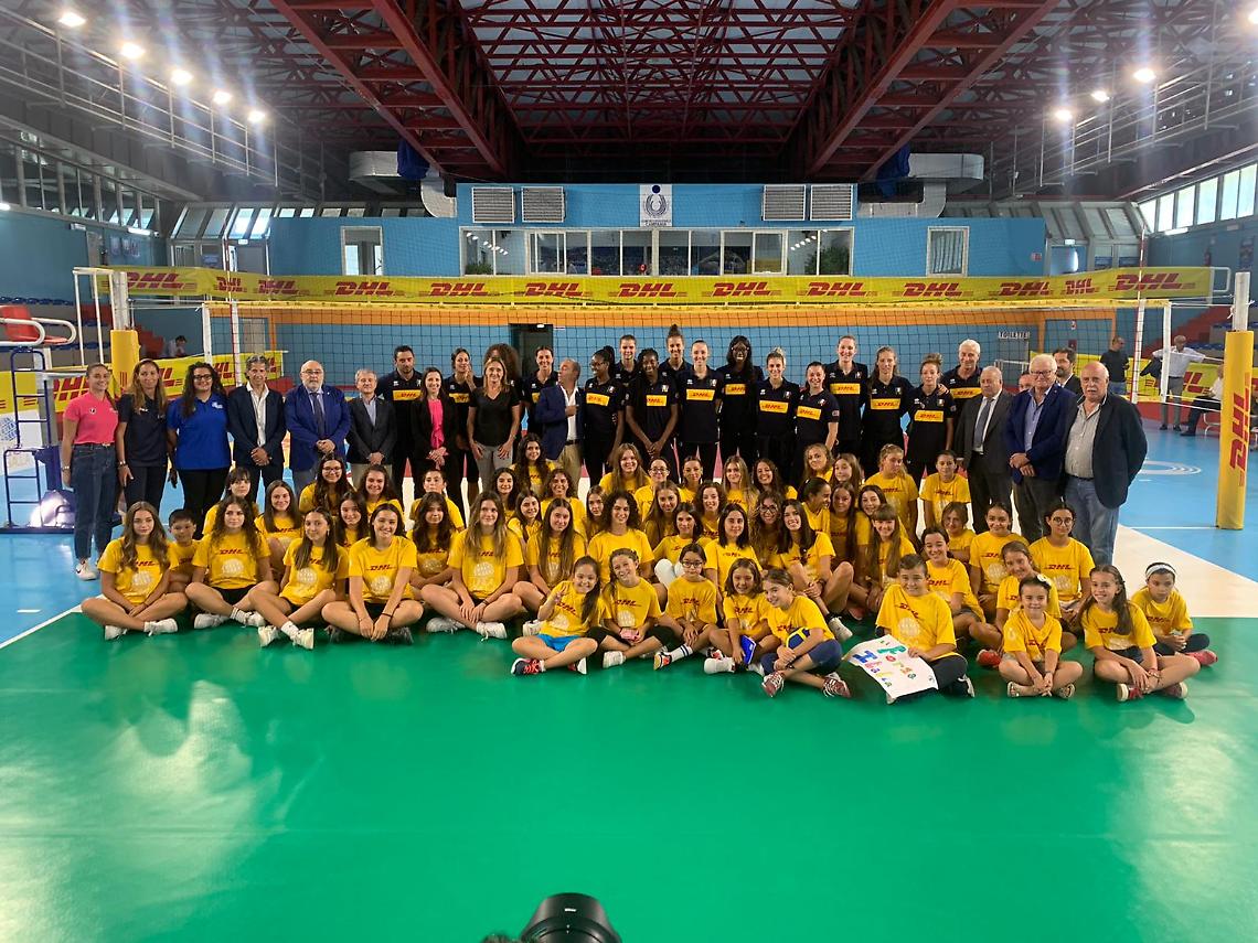 Palavesuvio, inaugurazione dei lavori con la Nazionale di Volley Femminile