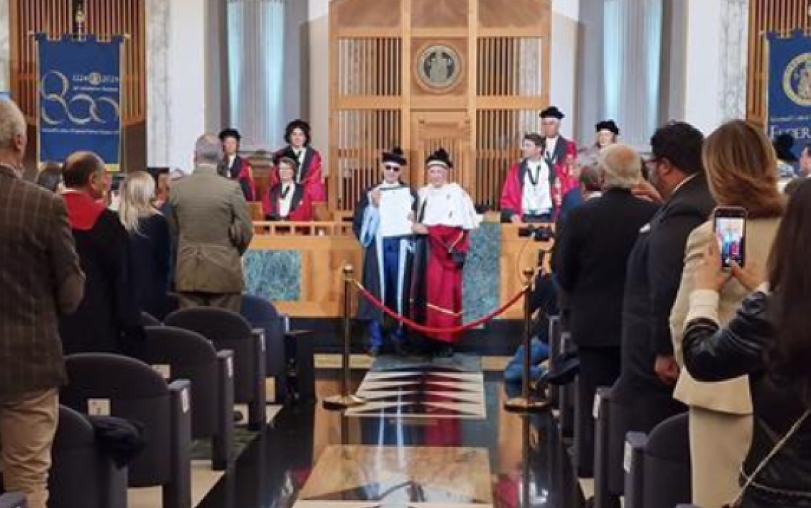 Bocelli insignito della laurea honoris causa