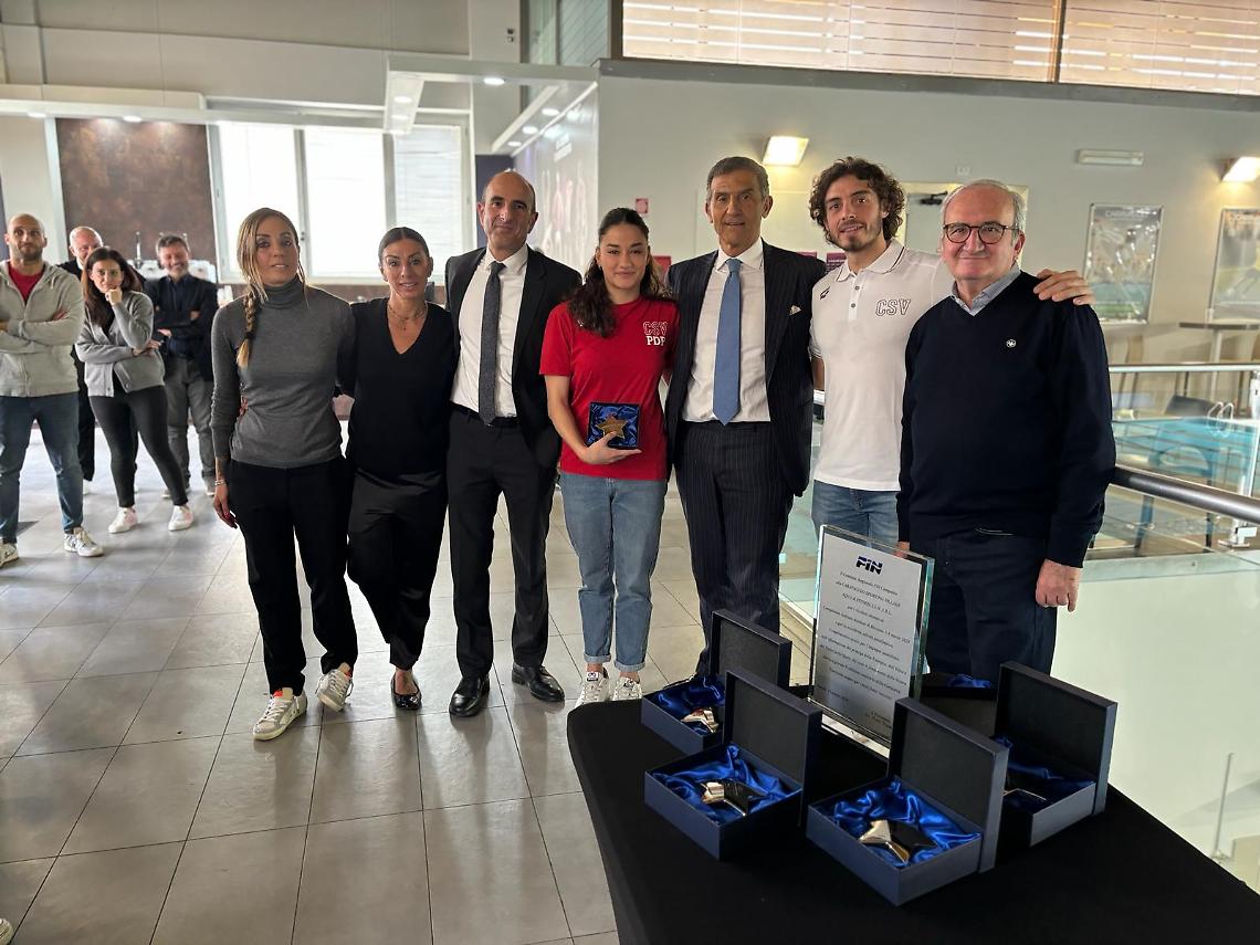 Federazione Italiana Nuoto, premiazioni al Caravaggio Sporting Village