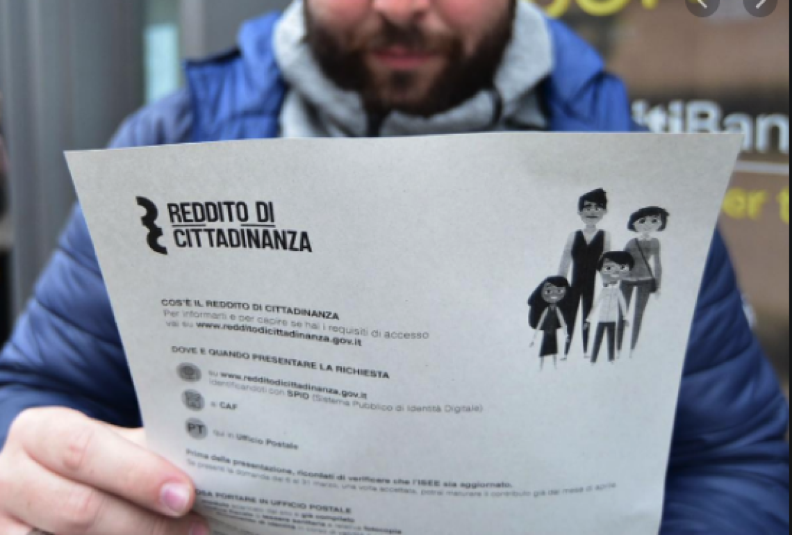 Reddito e pensione di cittadinanza, Campania prima per domande accolte