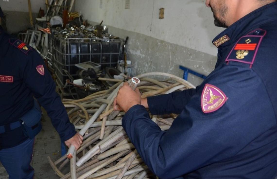Furti di “oro rosso", sequestrate 10 tonnellate di rame