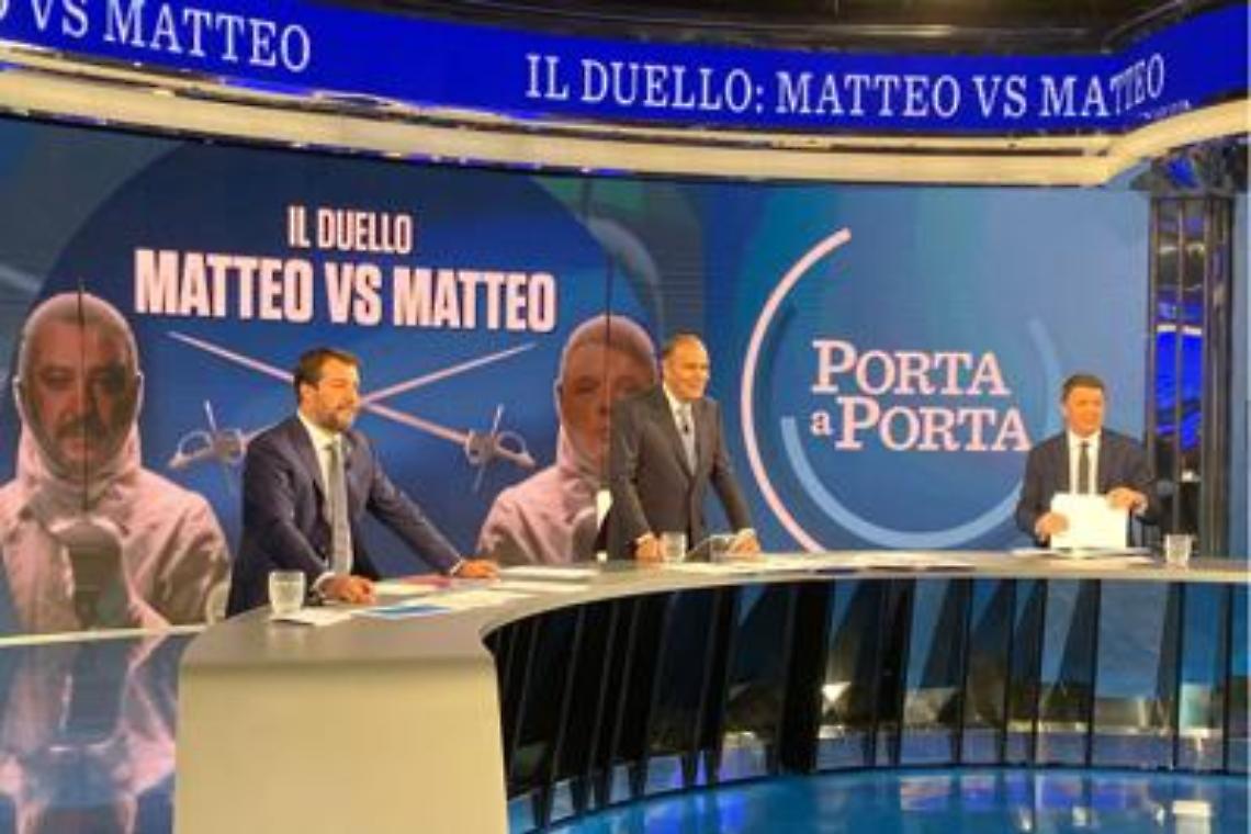 Duello Renzi-Salvini, avvio esplosivo