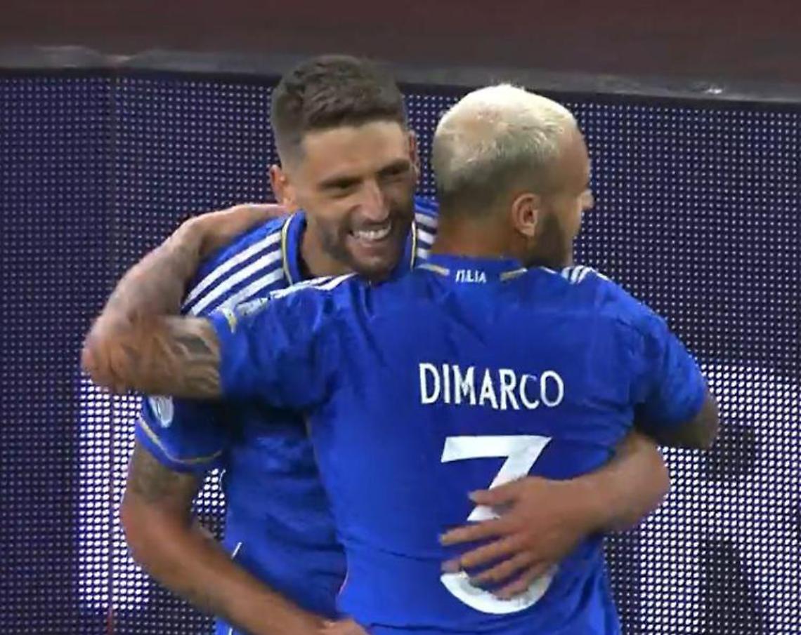 Italia-Malta 4-0: gol di Bonaventura e Frattesi, doppietta di Berardi