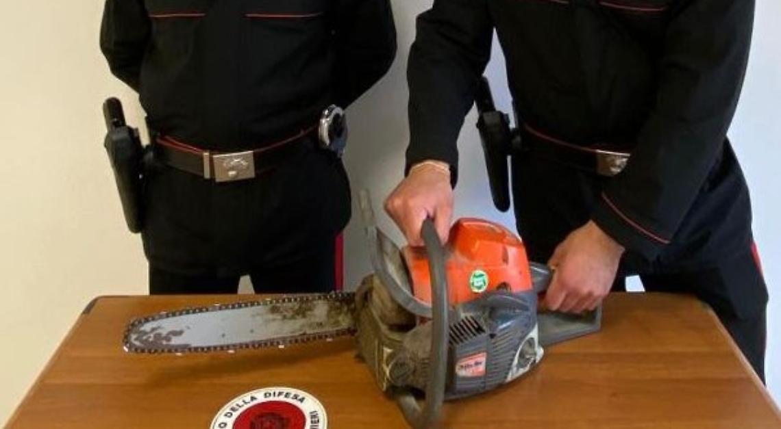 Si barrica in casa con la motosega per evitare l’arresto: catturato