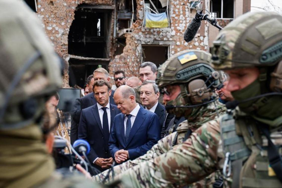 Draghi a Kiev, con lui Macron e Scholz
