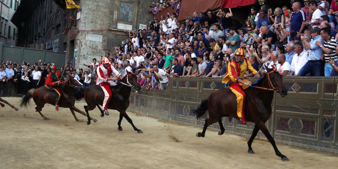 La Selva vince il Palio dell'Assunta dopo quattro anni, il cavallo al traguardo senza fantino