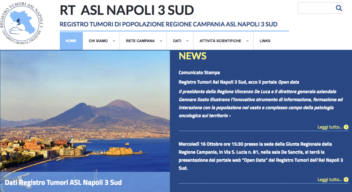 Registro tumori Asl Napoli 3, «eccessi» registrati a Portici e nell'area Nord