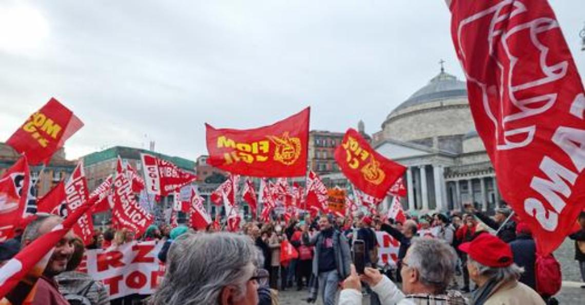 Sciopero, Cgil: oltre duemila persone in piazza a Napoli