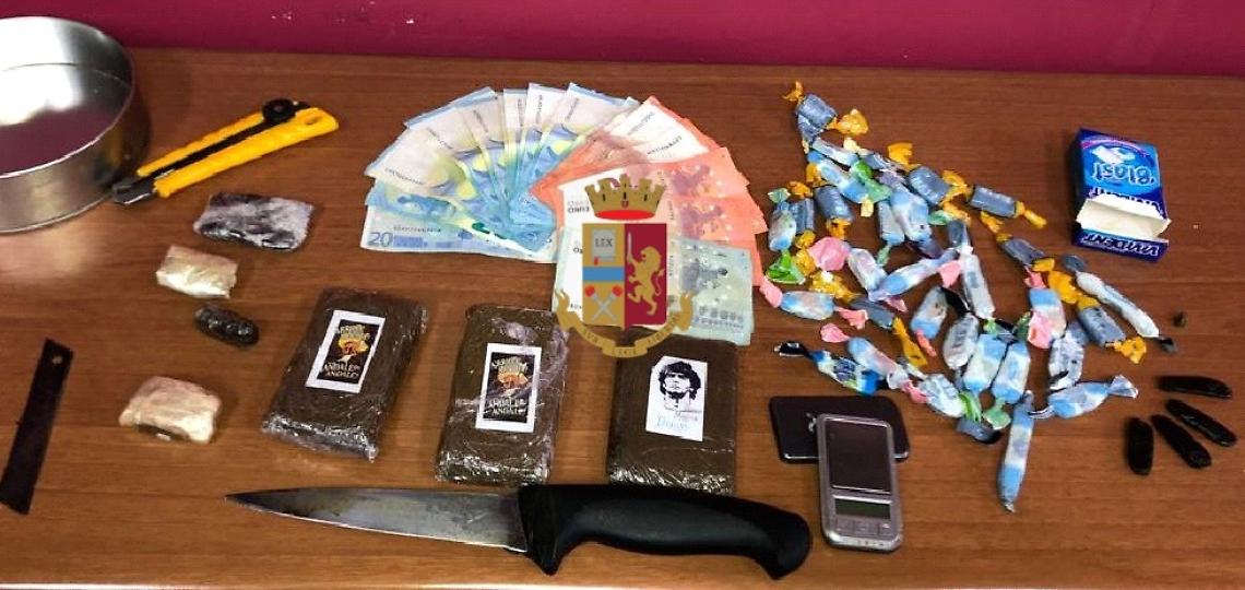 Rione Luttazzi, droga in casa: arrestato