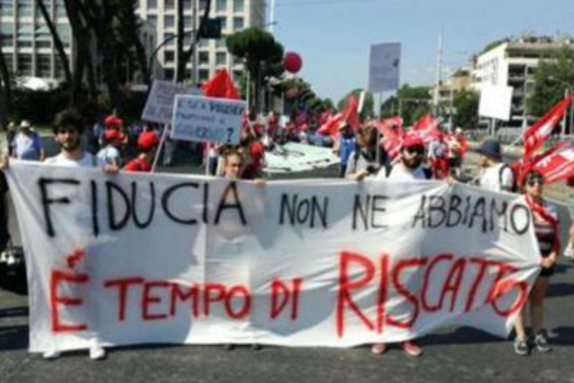 Roma, Cgil in piazza contro i nuovi voucher