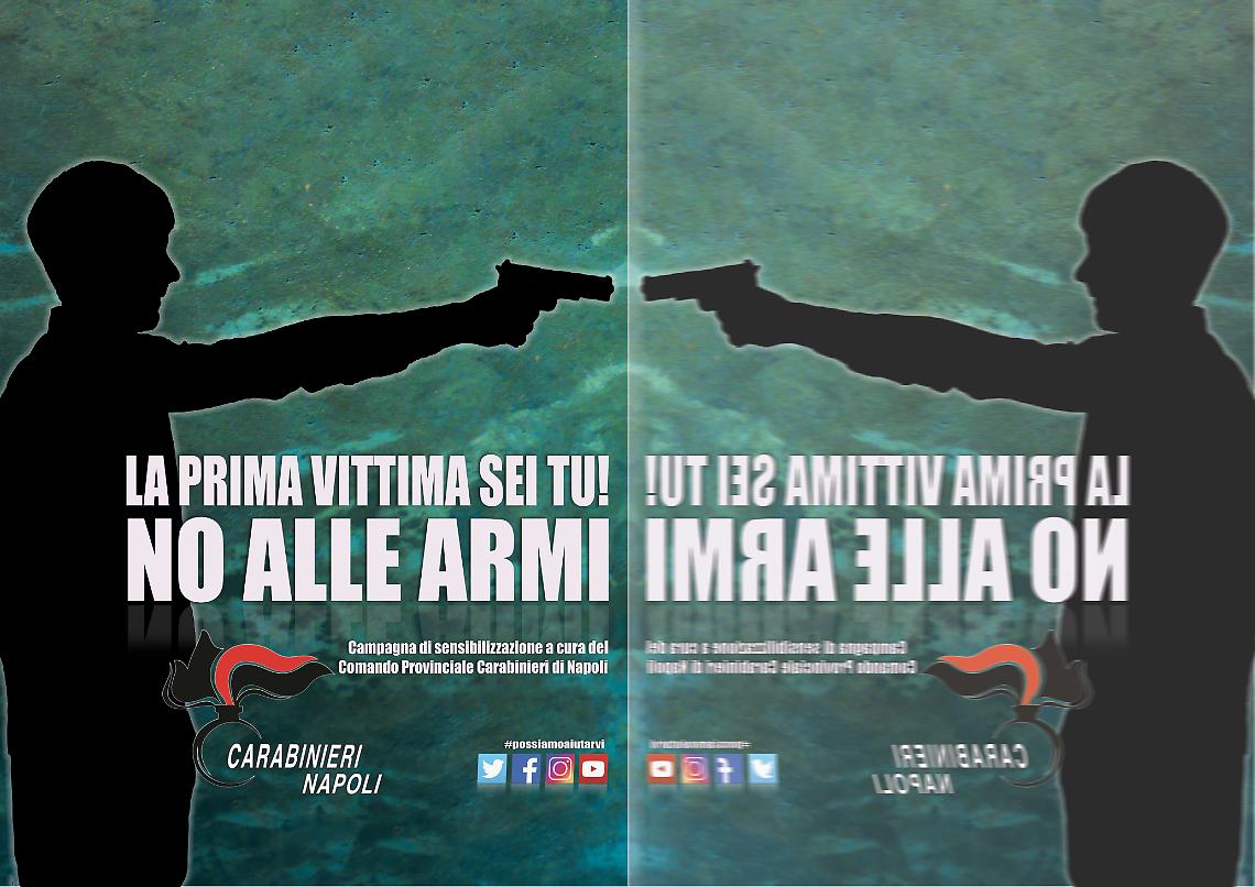 Napoli, sequestrate 671 armi: campagna di sensibilizzazione dei carabinieri