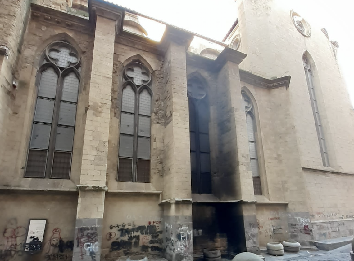 Cippo di Sant'Antonio, danni alla chiesa monumentale di Sant'Eligio