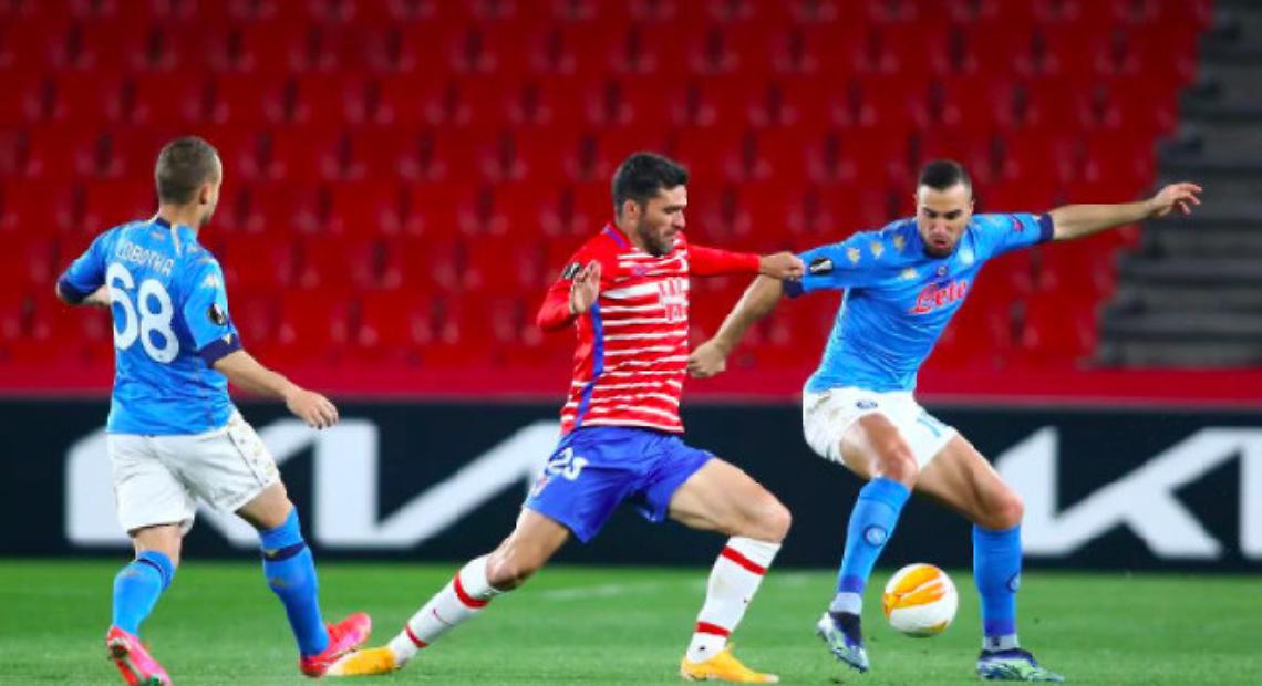 Granada-Napoli 2-0, gli spagnoli si aggiudicano l'andata dei sedicesimi 