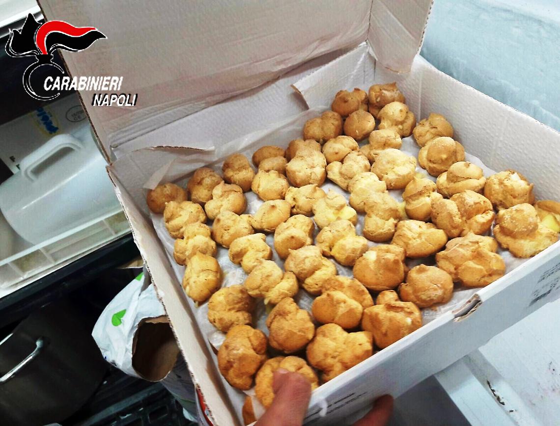 Somma Vesuviana, sequestrata mezza tonnellata di zeppole