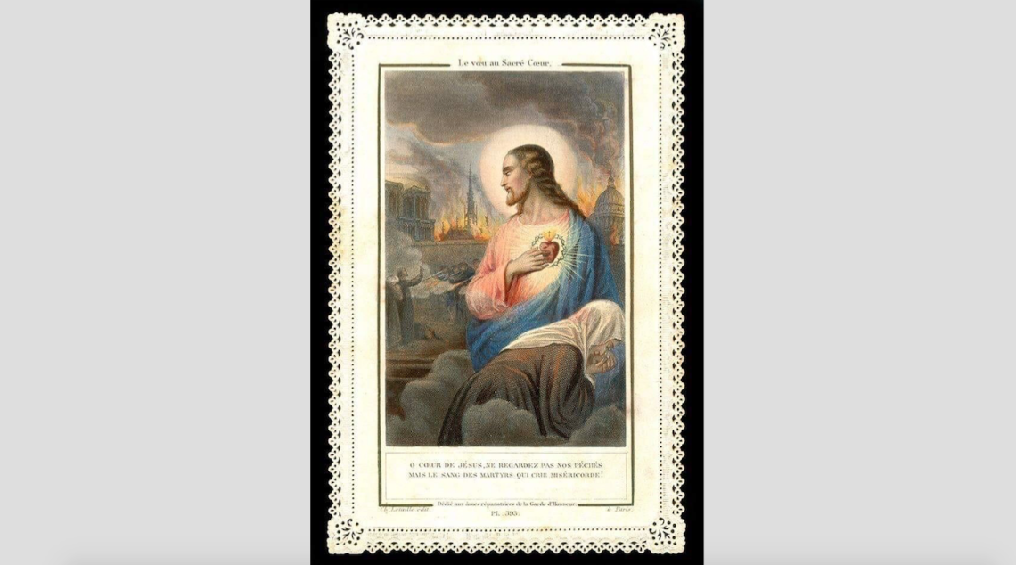 Incendio di Notre Dame, l'immagine sacra del 1870 sembra una infausta profezia che mette i brividi