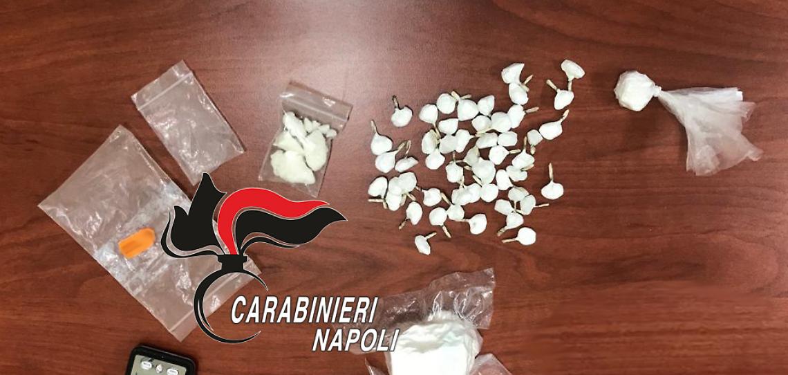 In tasca 50 dosi di droghe varie: in cella 38enne