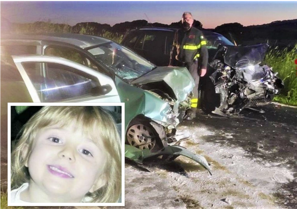 Tragico schianto in strada, la piccola Priscilla muore a soli 5 anni