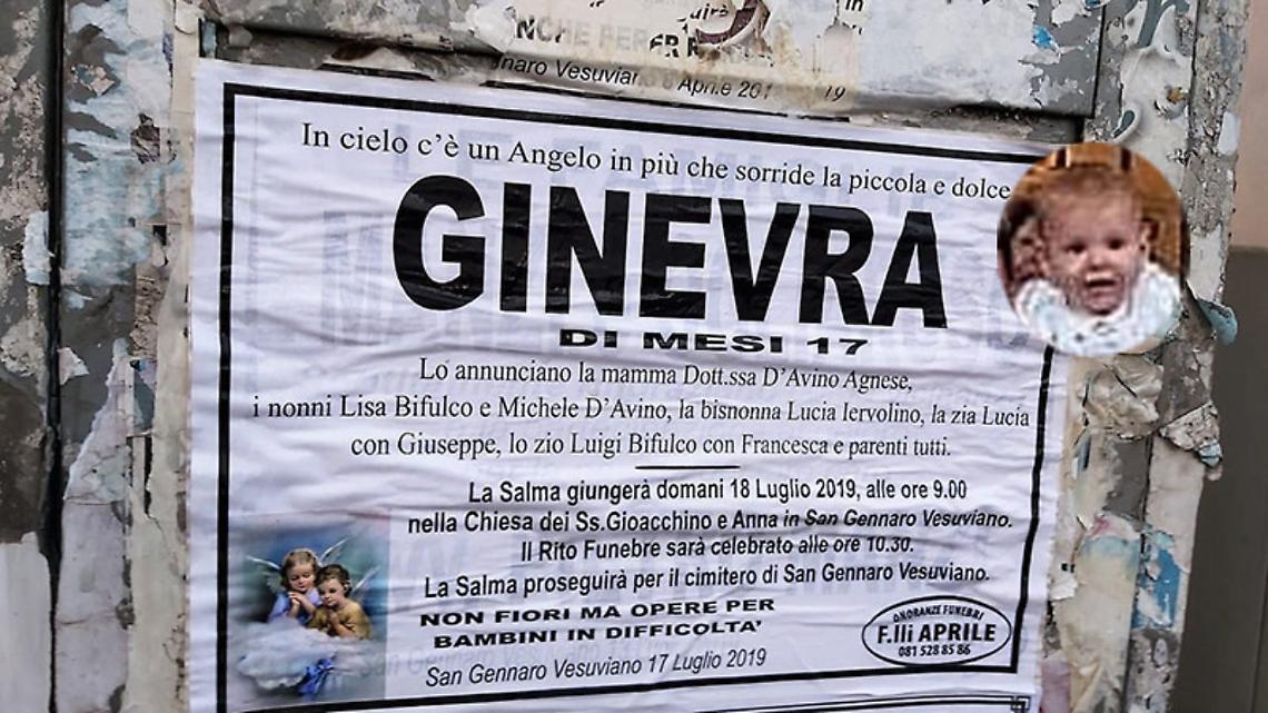 San Gennaro Vesuviano, addio alla piccola Ginevra