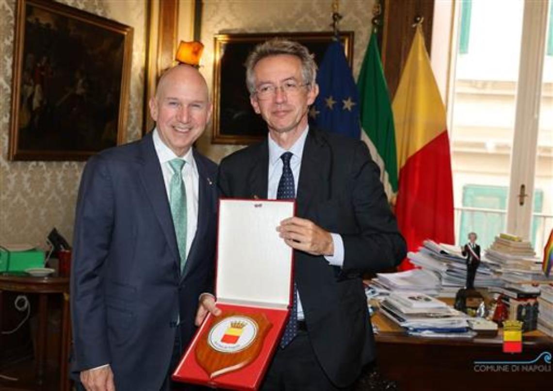 Markell incontra Manfredi e De Luca