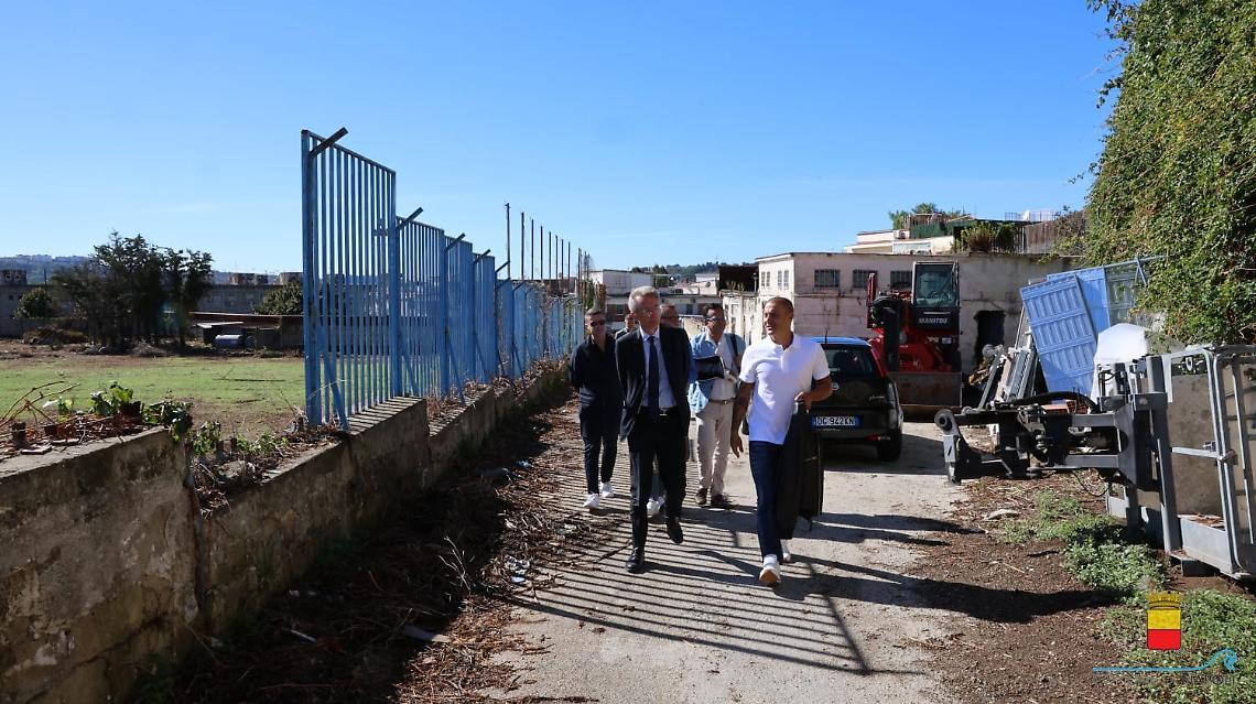 Cannavaro e Manfredi, sopralluogo al Centro Paradiso